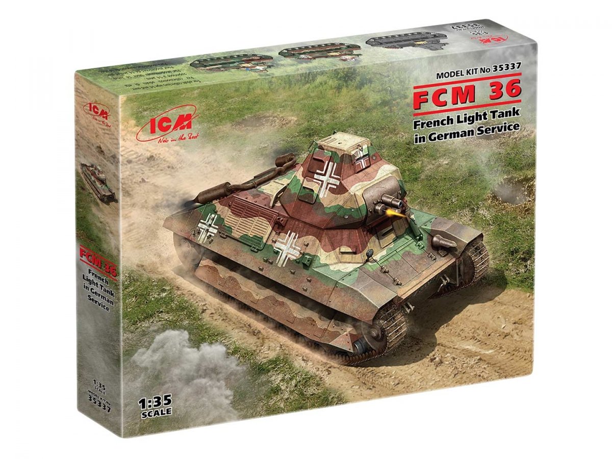 ICM 35337 FCM 36 French Light Tank in German Service 1/35 – zdjęcie 2