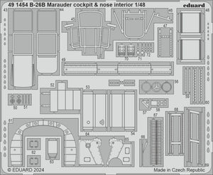 Eduard 491454 B-26B Marauder cockpit &amp;amp; nose interior ICM 1/48 – immagine 2