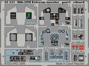 Eduard 32557 MiG-29M Fulcrum interior 1/32 TRUMPETER – immagine 2