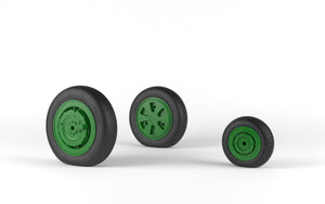 Armory Models AW48028 Mikoyan MiG-21 Fishbed wheels w/ weighted tires, mid production 1/48 – immagine 6