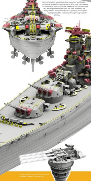 Border Model BS-004 Imperial Japanese Navy Battleship Yamato April 7 1945 1/350 – Bild 6