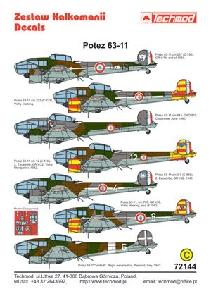 Techmod 72144 - Potez 63-11 1/72 – immagine 3