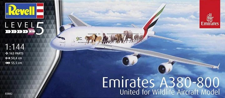 Revell 03882 Airbus A380 Emirates &amp;quot;Wild-Life&amp;quot; 1/144