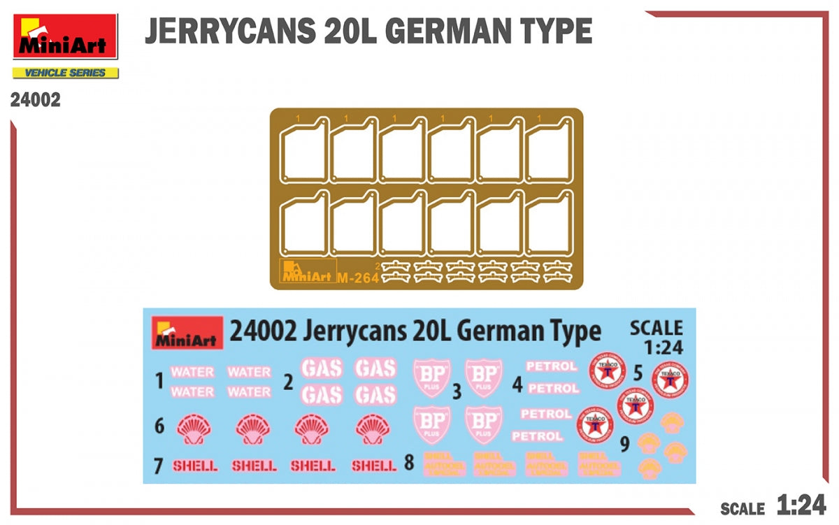 MiniArt 24002 JERRYCANS 20L GERMAN TYPE 1/24 – zdjęcie 2