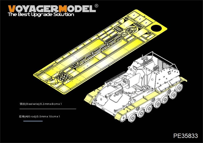 Voyager Model PE35833 WWII Russian SU-76 Self-Propeller Gun fenders (For TAMIYA 35349) 1/35