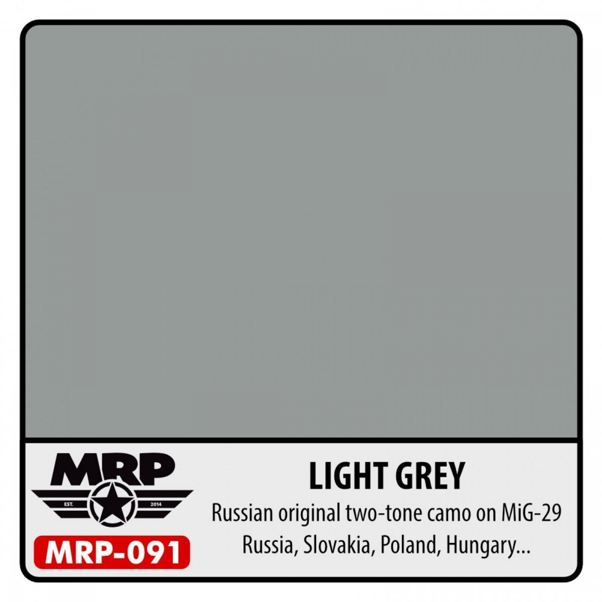 MR. Paint MRP-091 LIGHT GRAY Russian two-tone camo MIG-29 30ml