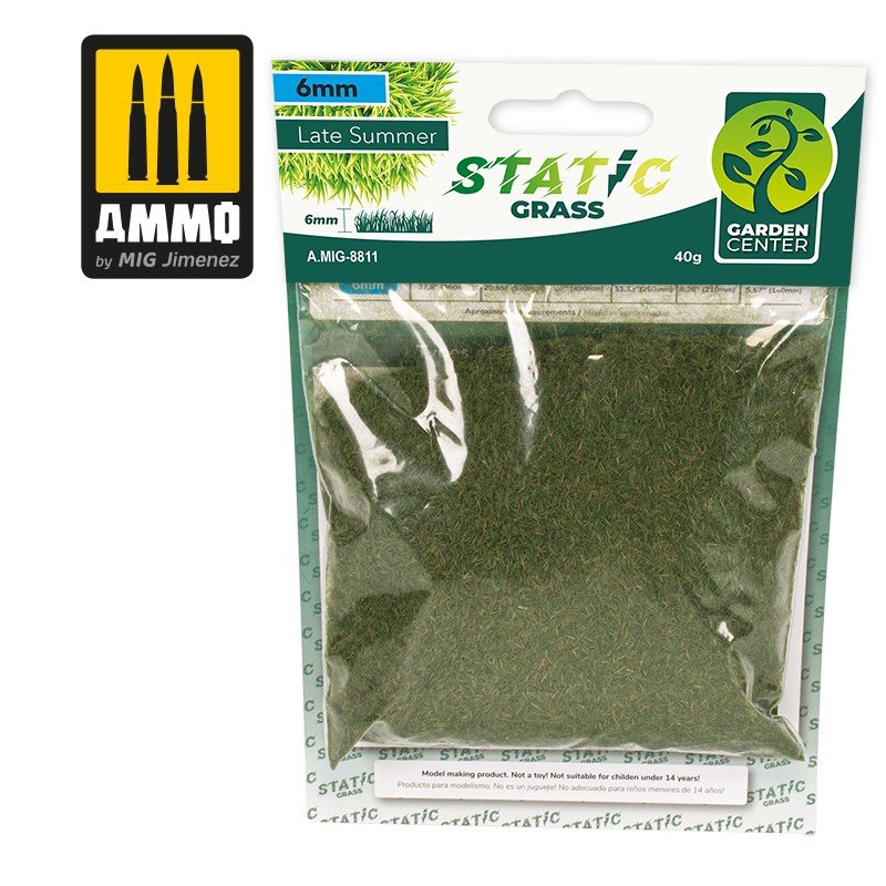 AMMO of Mig Jimenez 8811 Static Grass - Late Summer – 6mm
