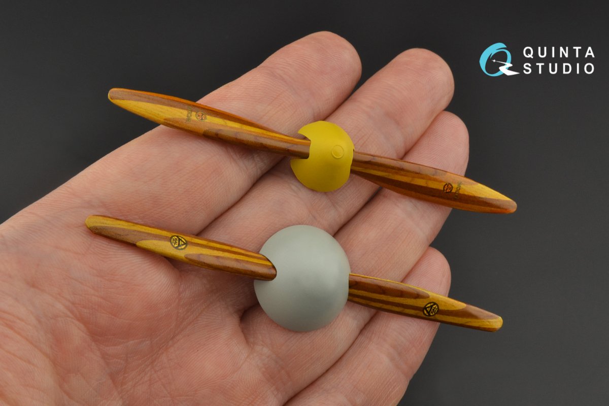 Quinta Studio QP32005 Wooden propellers Axial Wolff (Roden) 1/32 – Bild 5