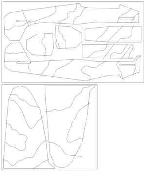 Omask 44009 Spitfire Mk.II camouflage surfaces M.Feric kamo G (for Eduard 11146) 1/48