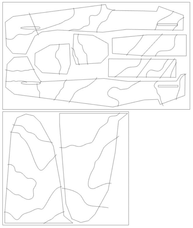 Omask 44009 Spitfire Mk.II camouflage surfaces M.Feric kamo G (for Eduard 11146) 1/48
