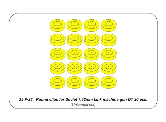 Aber 35P-28 Round clips for Soviet 7.62mm czkm DTZ – image 6