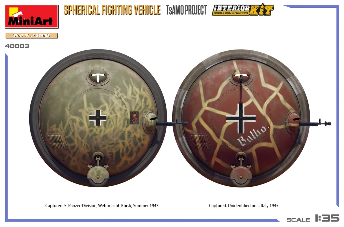 MiniArt 40003 SPHERICAL FIGHTING VEHICLE. TsAMO PROJECT. INTERIOR KIT 1/35 – image 2