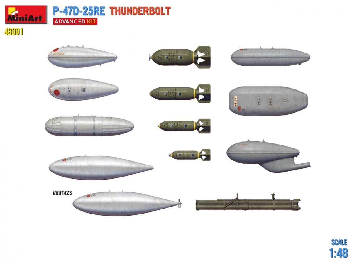 MiniArt 48001 P-47D-25RE Thunderbolt - Advanced Kit 1/48 – imagen 16