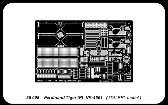 Aber 35005 Tiger Ferdinand (P) VK 4501 (ITA) 1/35 – Bild 4