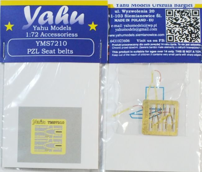 Yahu YMS7210 PZL seat belts 1/72