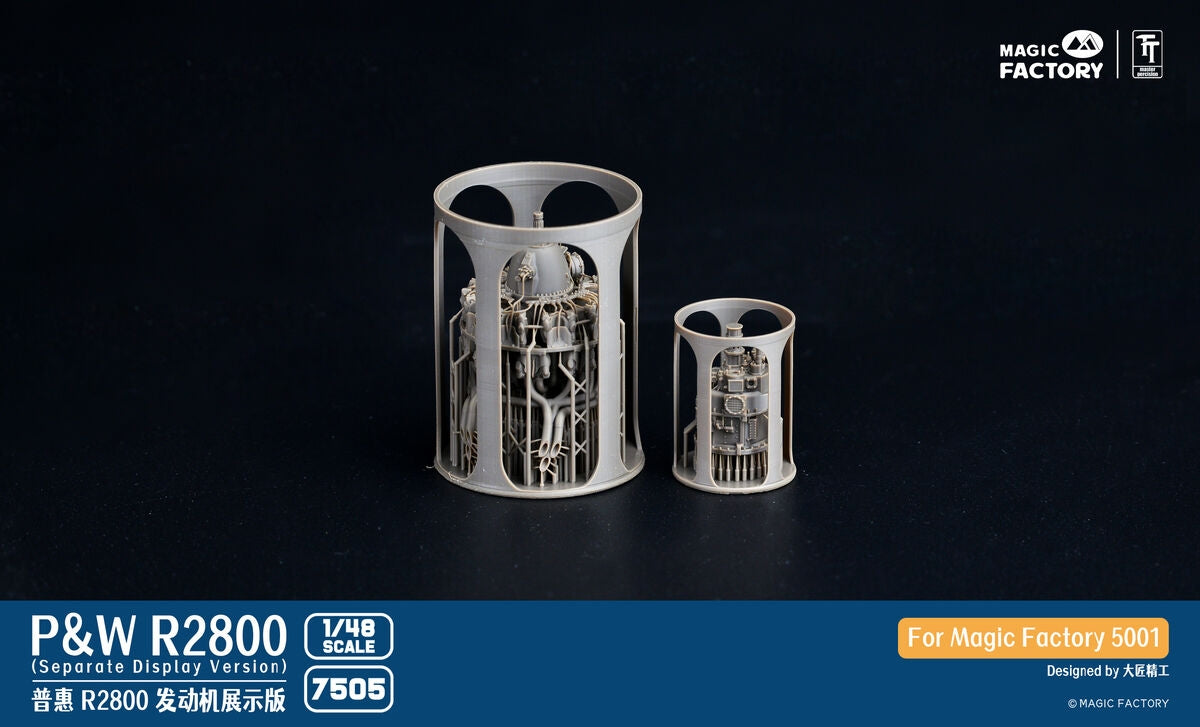 Magic Factory 7505 Pratt &amp;amp; Whitney R2800 Engine - Separate Display Version Set 1 1/48 – immagine 2