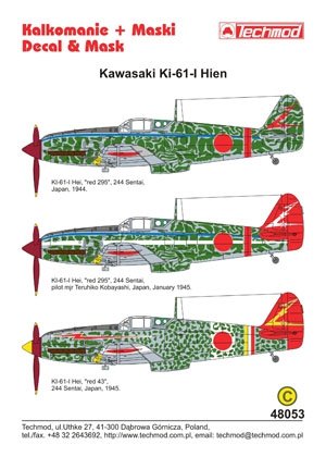 Techmod 48053 - Kawasaki Ki-61 Hien 1/48 – imagen 2