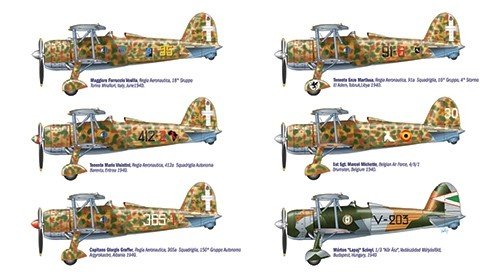 Italeri 2702 CR 42 FALCO "ACES" 1/48