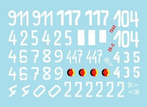 Star Decals 35-C1342 DDR - NVA 1. Numbers &amp;amp; insignia of the East German Nationale Volksarmee 1/35 – Bild 2