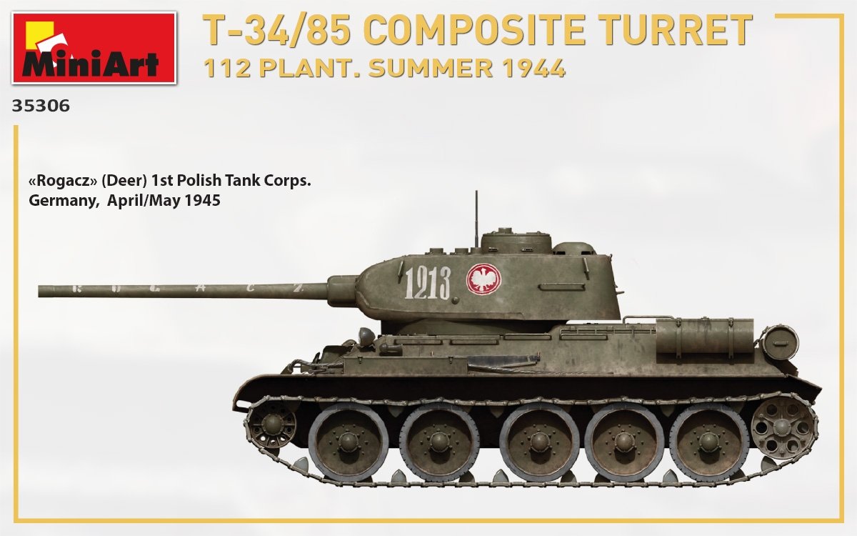 MiniArt 35306 T-34/85 COMPOSITE TURRET. 112 PLANT. SUMMER 1944 1/35 – immagine 16