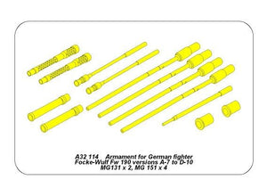 Aber A32114 Armament for German fighter Fw-190 A7-D10 1/32 – image 2