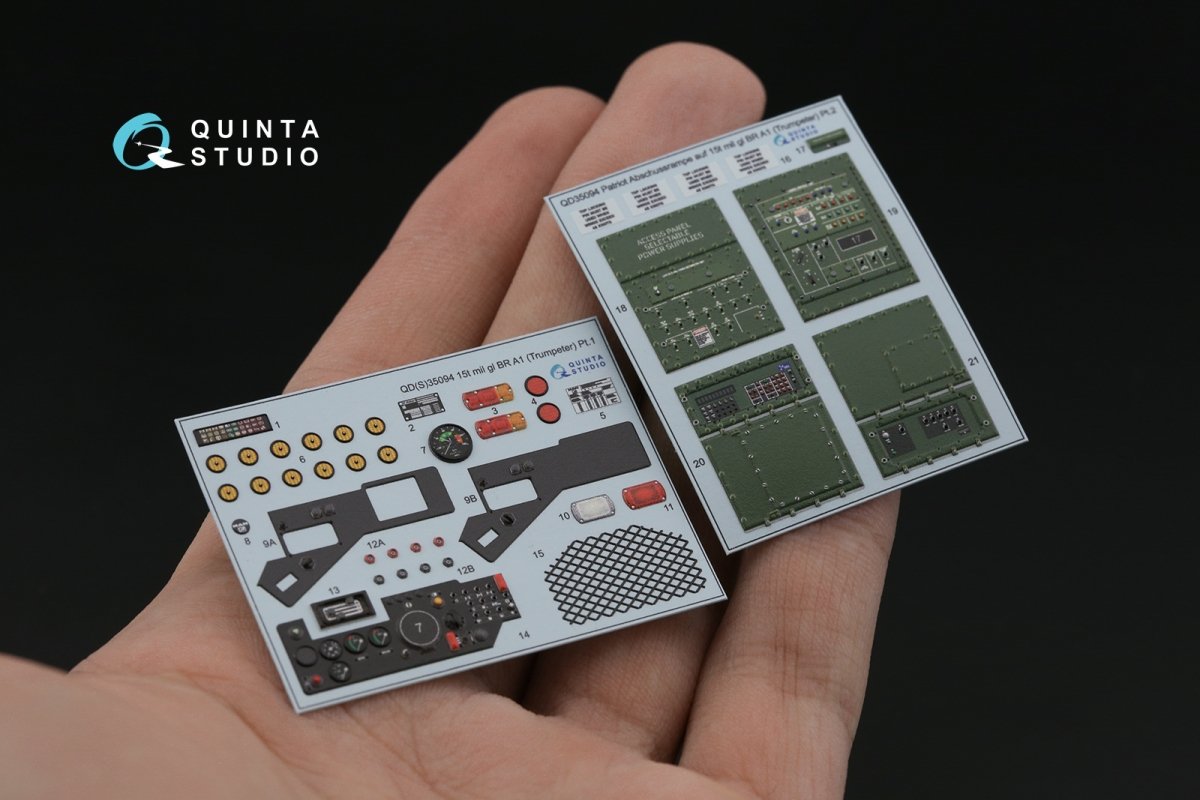 Quinta Studio QD35094 Patriot Abschussrampe auf 15t mil gl BR A1 3D-Printed &amp;amp; coloured Interior on decal paper (Trumpeter) 1/35 – immagine 6