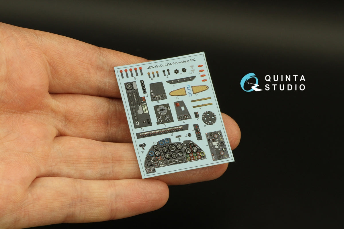 Quinta Studio QD32158 Do 335A 3D-Printed &amp;amp; coloured Interior on decal paper (HK models) 1/32 – Bild 4