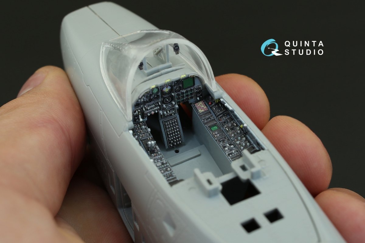 Intérieur imprimé en 3D et coloré sur papier décalcomanie Quinta Studio QD48076 A-10A (pour maquette Italeri) 1/48 – image 3