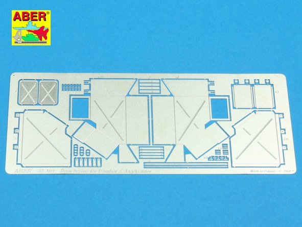 Aber 35A091 Rear boxes for Panther tanks and Jagdpanter self propelled-gun (1/35)