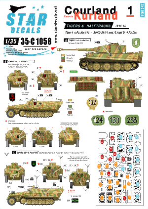 Star Decals 35-C1058 Courland / Kurland # 1 1/35