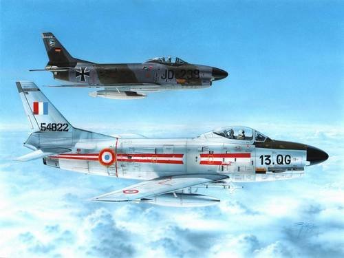 Azur A092 F-86K Sabre Dog Armee de l Air & Bundesluftwaffe 1/72