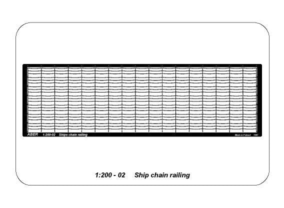 Aber 200-02 Ship chain railings 1/200 – immagine 5