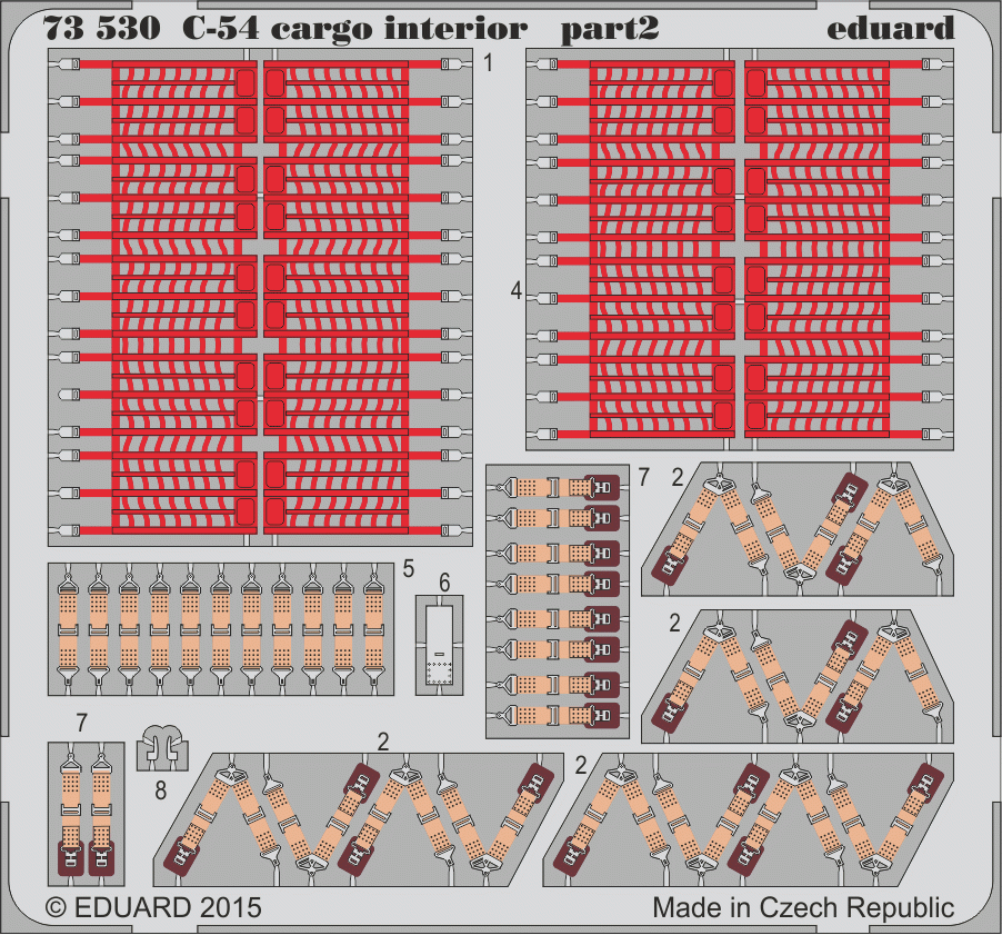Eduard 73530 C-54 cargo interior 1/72 REVELL – Bild 2