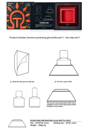 DSPIAE AT-BS Overturn Preventing Glue Bottle Seat / Podstawka pod butelki – Bild 3