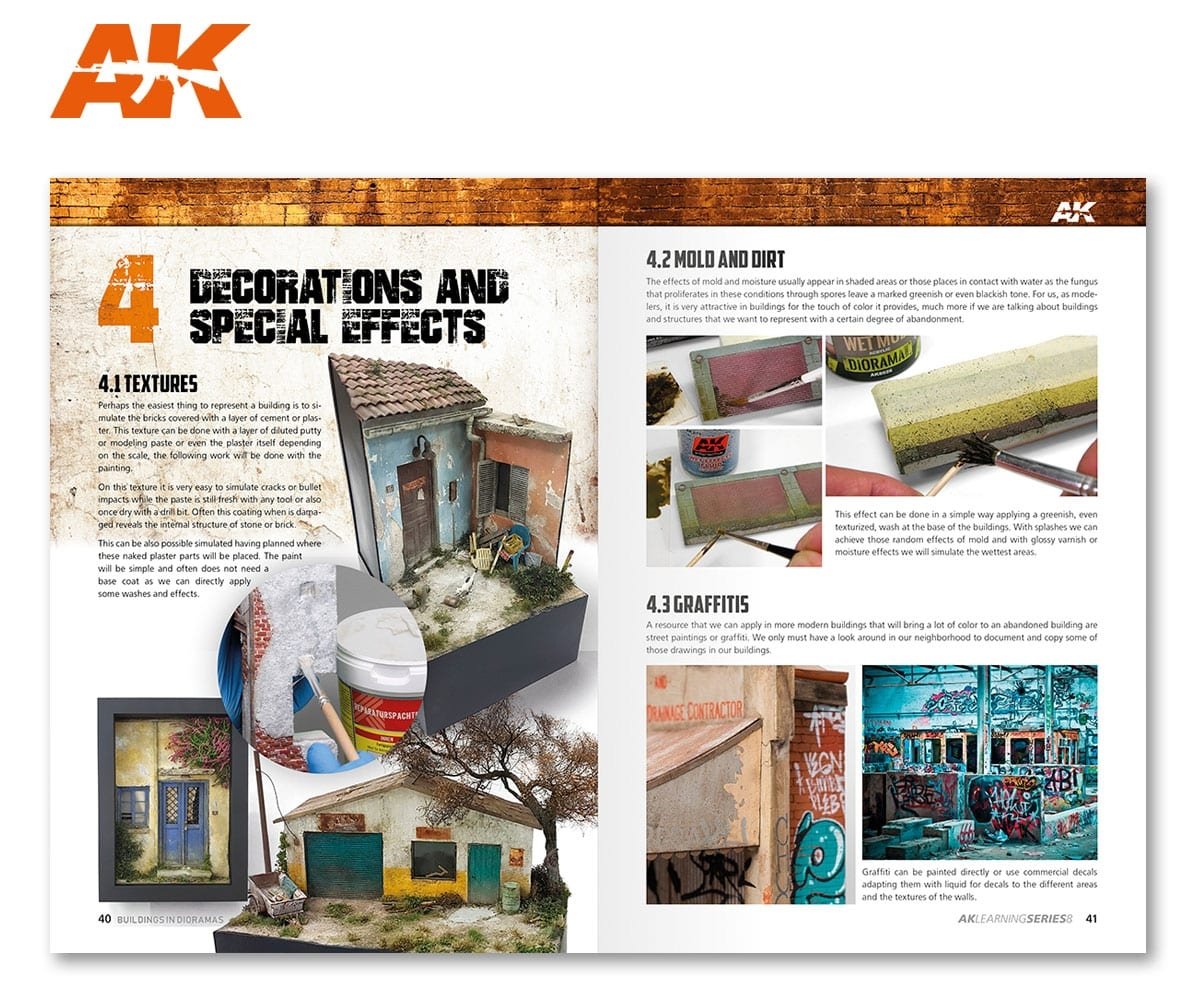 AK Interactive AK256 AK LEARNING 09: THE ULTIMATE GUIDE TO MAKE BUILDINGS IN DIORAMAS (English) – Bild 5