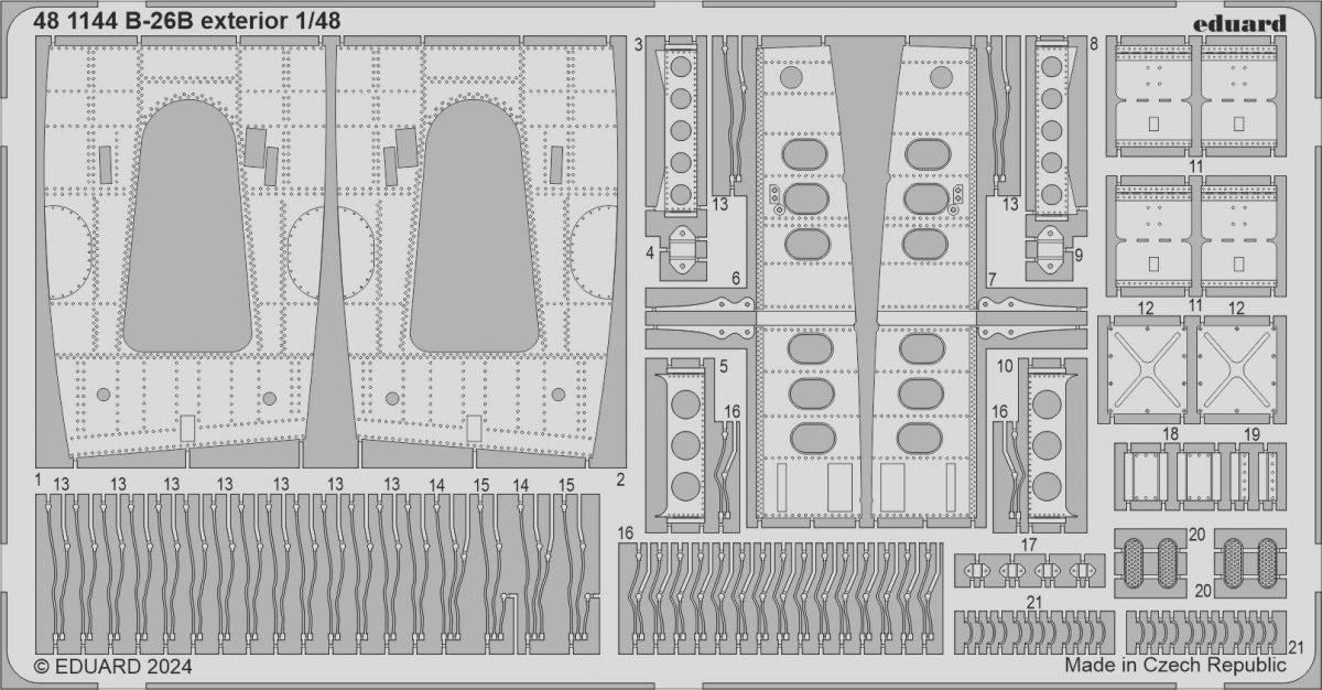 Eduard 481144 B-26B extérieur ICM 1/48