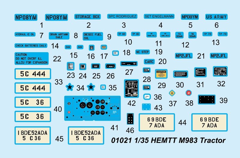 Trumpeter 01021 HEMTT M983 Tracto – Bild 2
