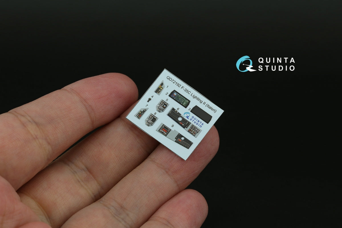 Quinta Studio QD72192 F-35C Lighting II 3D-Printed &amp;amp; coloured Interior on decal paper (Italeri) 1/72 – imagen 3