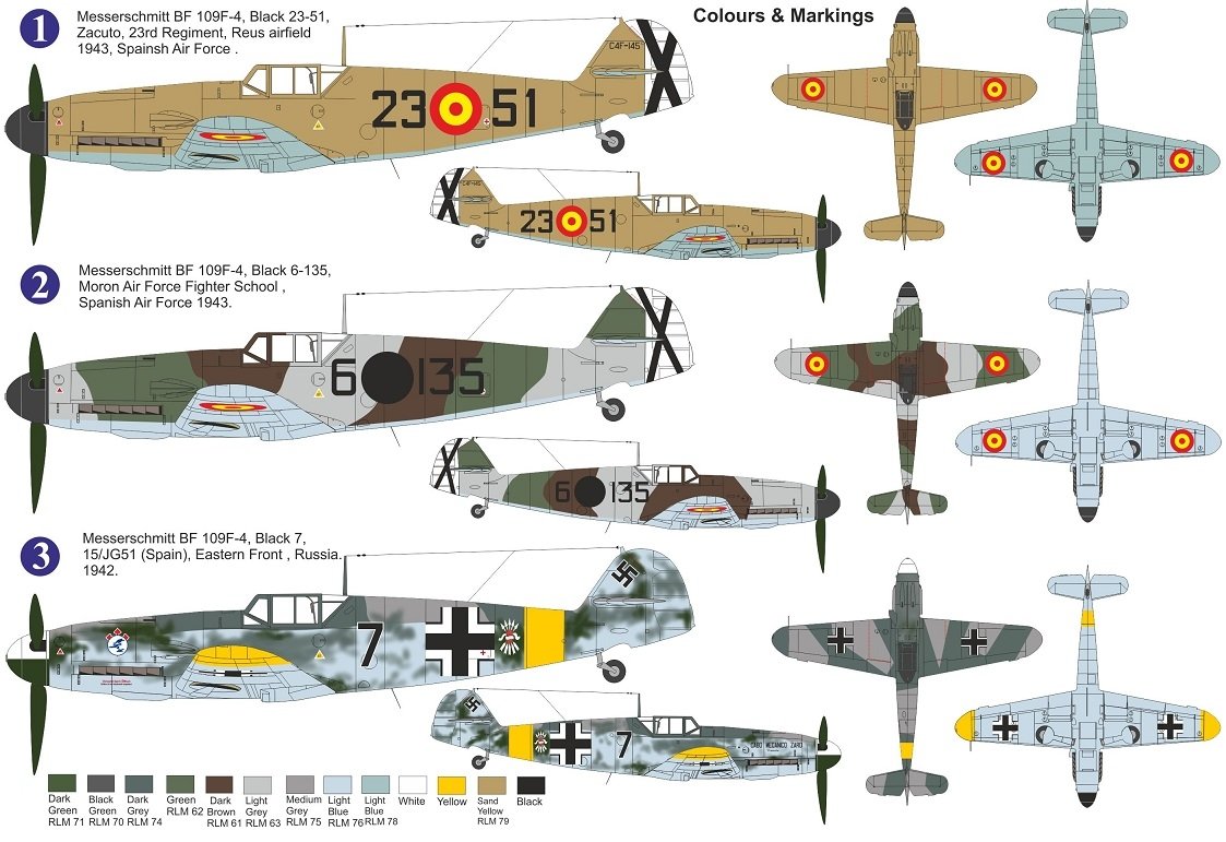 AZ Model AZ7686 Bf 109F-4 „In Spain Service“ 1/72 – immagine 2