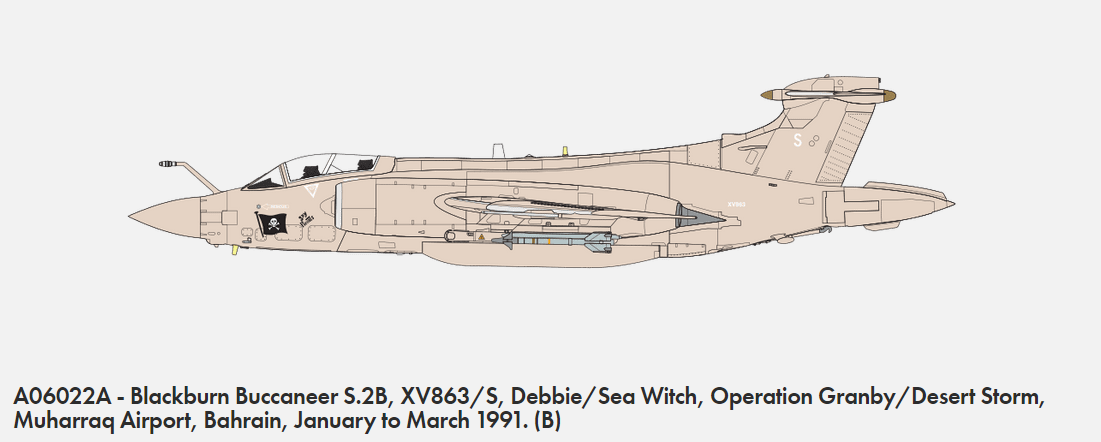 Airfix 06022A Blackburn Buccaneer S.2B GULF WAR 1/72 – immagine 3
