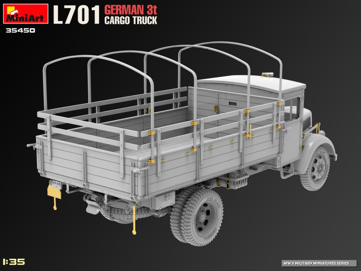 Miniart 35450 L701 GERMAN 3T CARGO TRUCK 1/35 – image 5