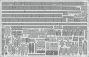 Eduard 53243 HMS Cornwall railings 1/350 TRUMPETER