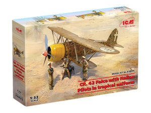 ICM 32025 CR. 42 Falco avec pilotes italiens en uniforme tropical 1/32 – image 2