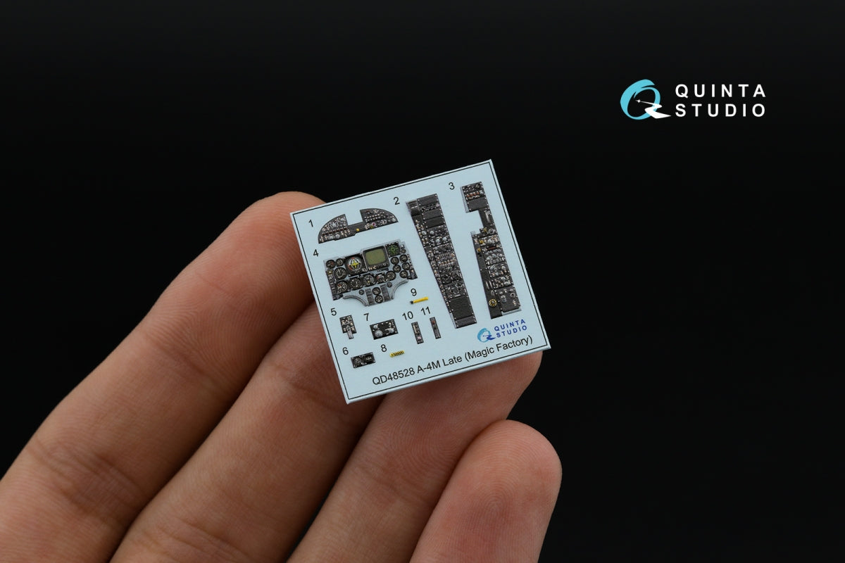Quinta Studio QD48528 A-4M late 3D-Printed &amp;amp; coloured Interior on decal paper (Magic Factory) 1/48 – immagine 5