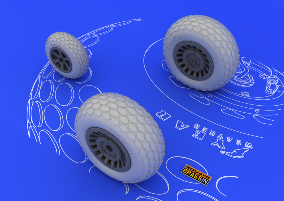 Roues Eduard 648057 P-61 1/48 (GREAT WALL HOBBY) – image 3