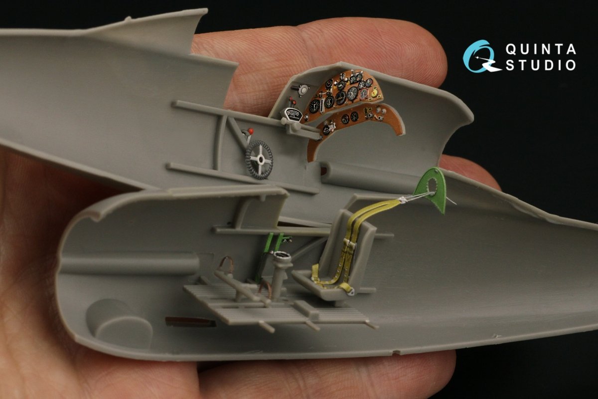 Quinta Studio QD48297 Gloster Gladiator MKI 3D-Printed &amp;amp; coloured Interior on decal paper (Roden) 1/48 – immagine 8