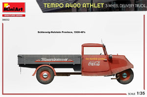 MiniArt 38032 TEMPO A400 ATHLET 3-WHEEL DELIVERY TRUCK 1/35 – Bild 4