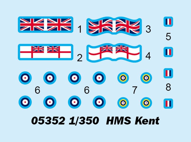 Trumpeter 05352 HMS Kent 1/350 – zdjęcie 4