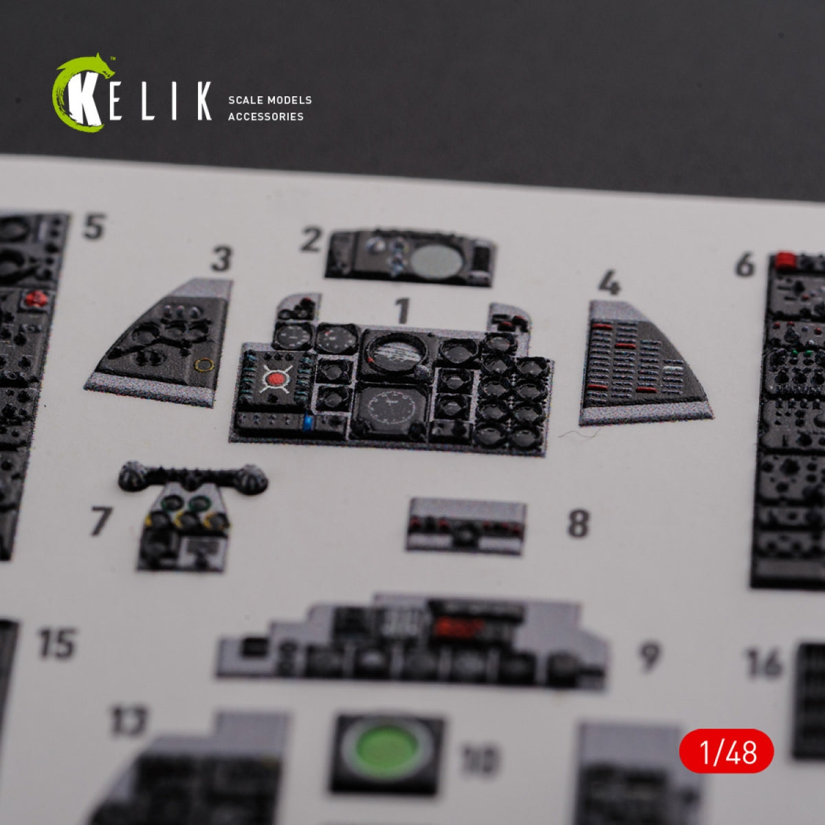 KELIK K48089 F-4J &amp;quot;Phantom II&amp;quot; interior 3D decals for Academy kit 1/48 – Bild 6