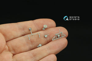 Quinta Studio QD32239 Fokker D.VII 3D-Printed &amp;amp; coloured Interior on decal paper (Wingnut Wings) 1/32 – immagine 12